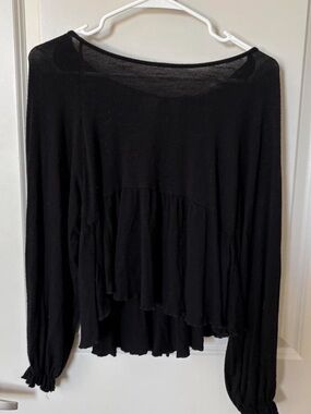 Altar’d State Black Baby Doll Top